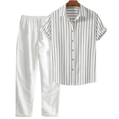 LIVA MAISON - Milano striped summer set