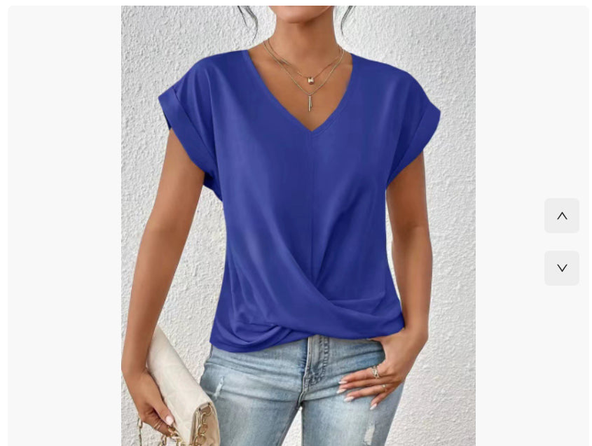 Casual T-shirt met sweetheart halslijn