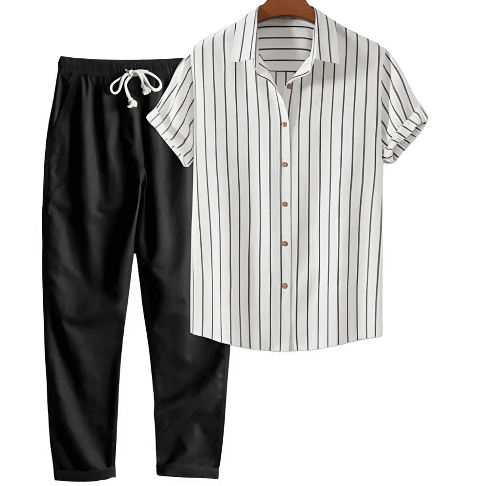 LIVA MAISON - Milano striped summer set