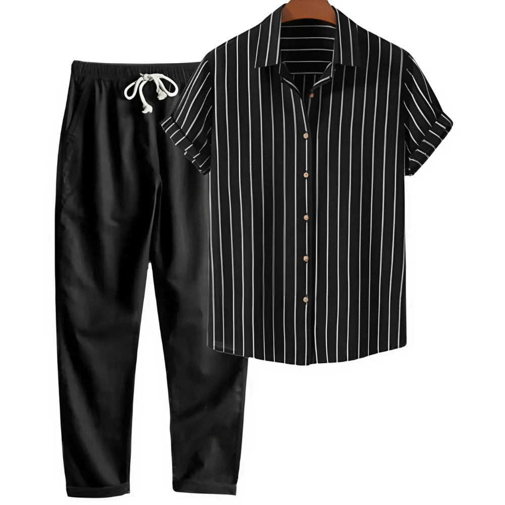 LIVA MAISON - Milano striped summer set