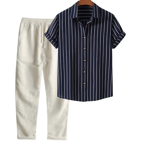 LIVA MAISON - Milano striped summer set